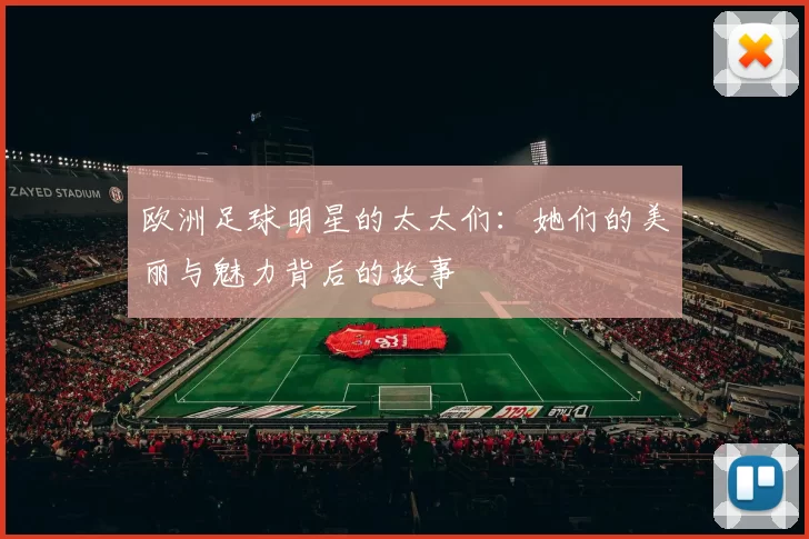 欧洲足球明星的太太们：她们的美丽与魅力背后的故事