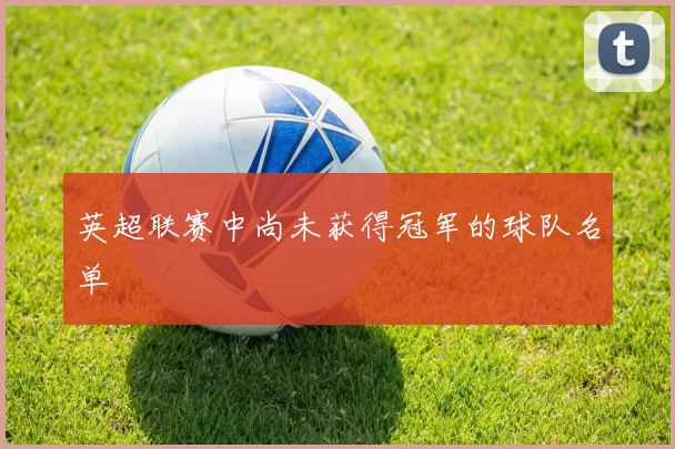 英超联赛中尚未获得冠军的球队名单