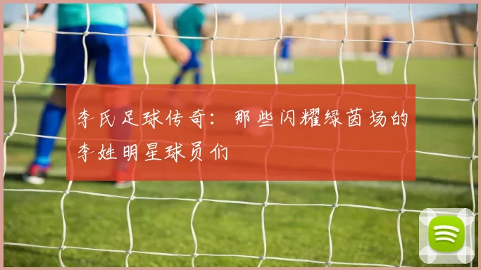 李氏足球传奇：那些闪耀绿茵场的李姓明星球员们